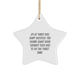 Funny Florist Gifts from Friends - Star Ornament with Inspirational Quote, Gifts for Florist, Christmas Unique Gifts - Image 1